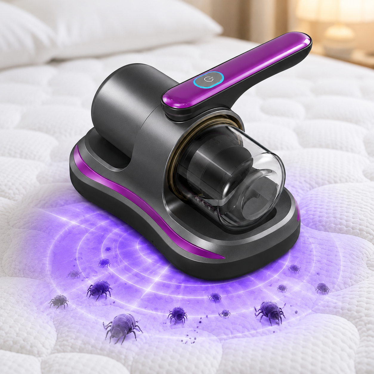 Aspiradora UV AntiAcaros Limpieza Profunda