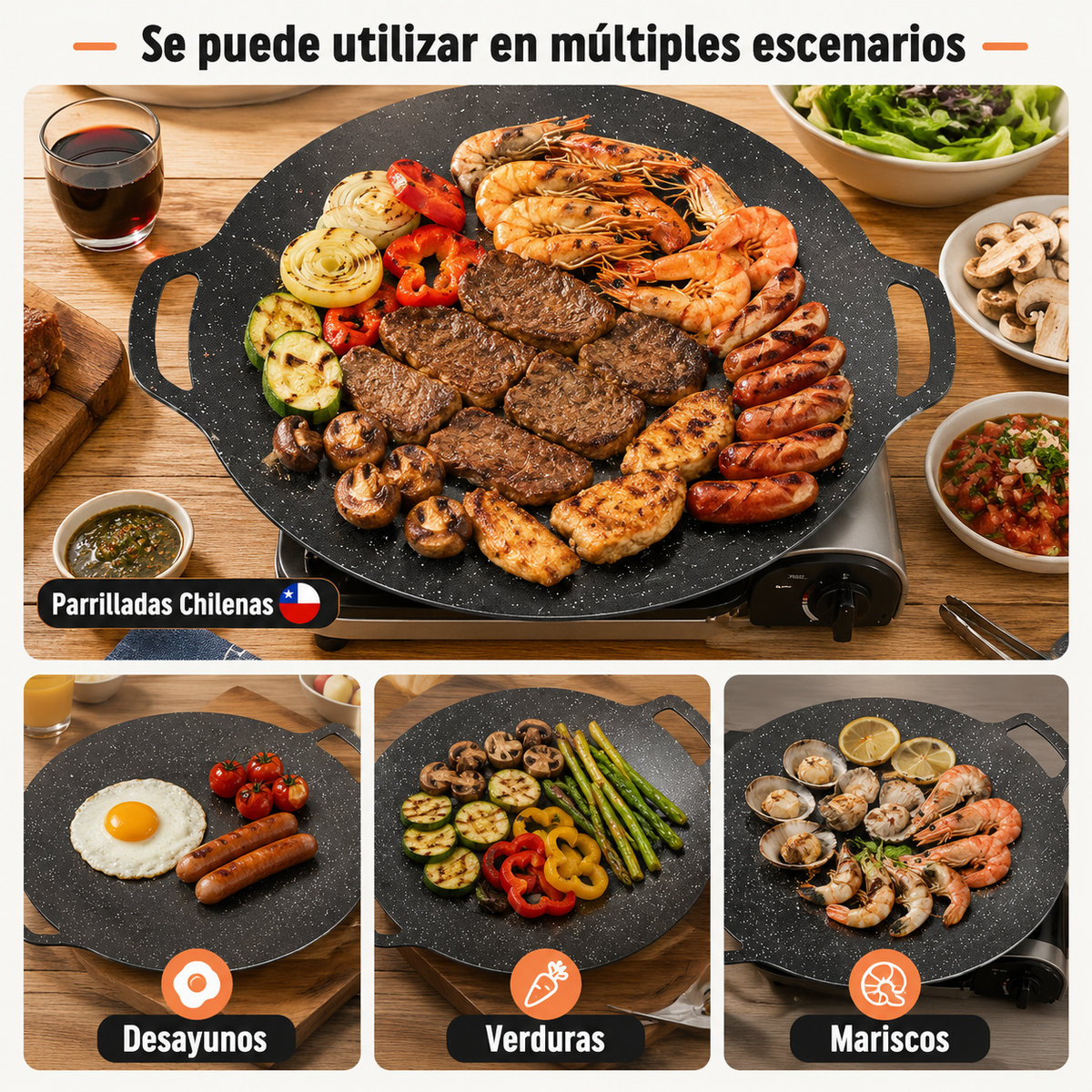 PLANCHA PARRILLERA ANTIADHERENTE